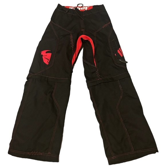 Thor Static Riding Convertible Pants ATV Motorcycle Size 28 *** Flaw*** - Picture 1 of 6